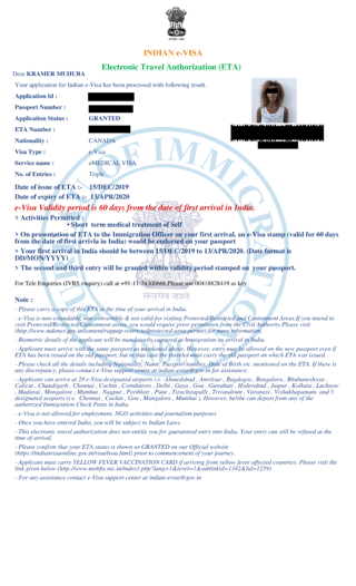 التأشيرة الطبية الإلكترونية الهندية